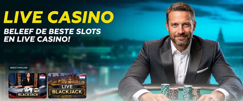 Live casino met professionele dealer en populaire Blackjack-spellen